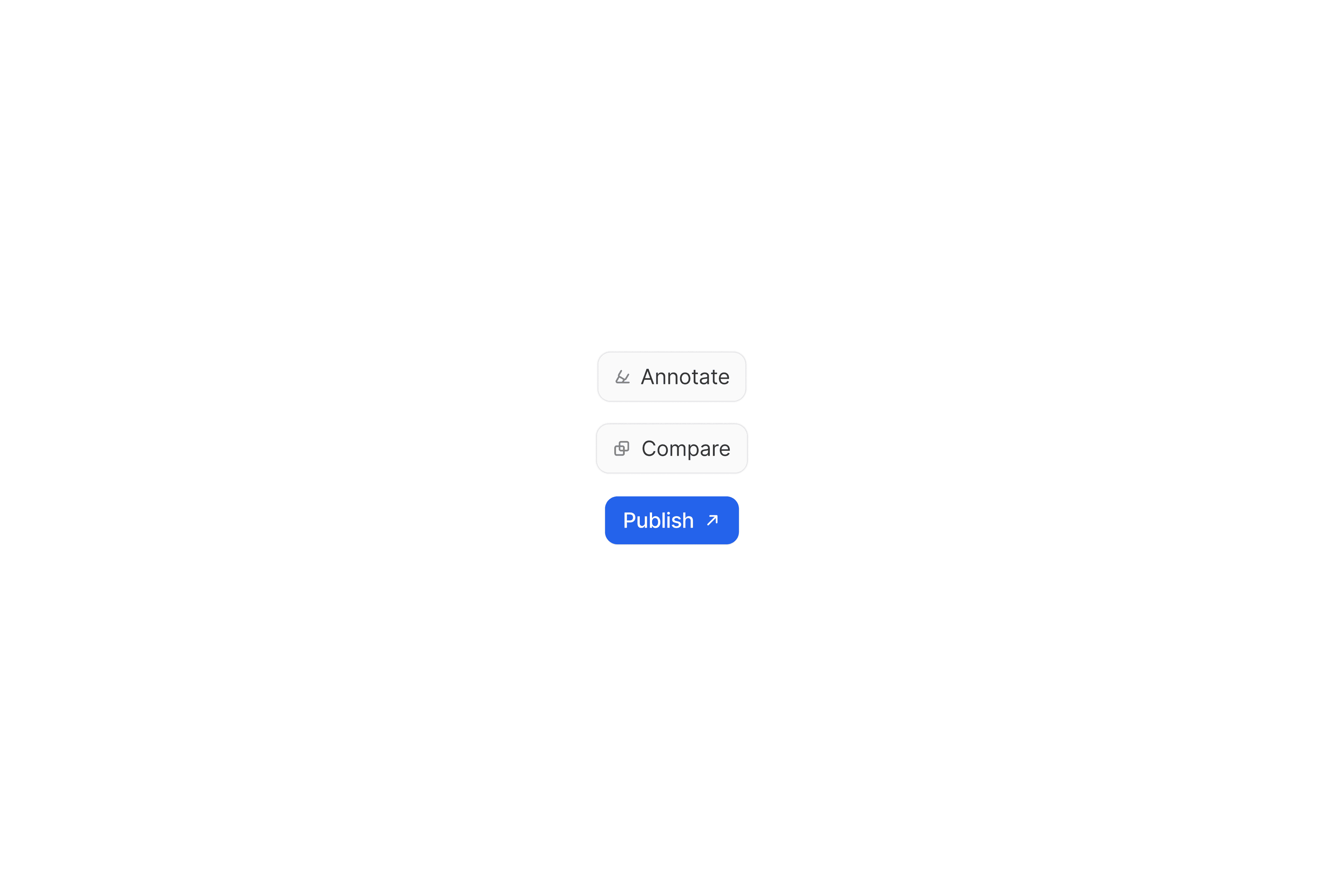 Ref Garden action buttons interface